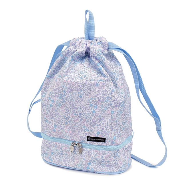 【女の子人気ランキングTOP10】ランドセルの上から背負えるナップサック(ポケット付き)  撥水ノーアイロン