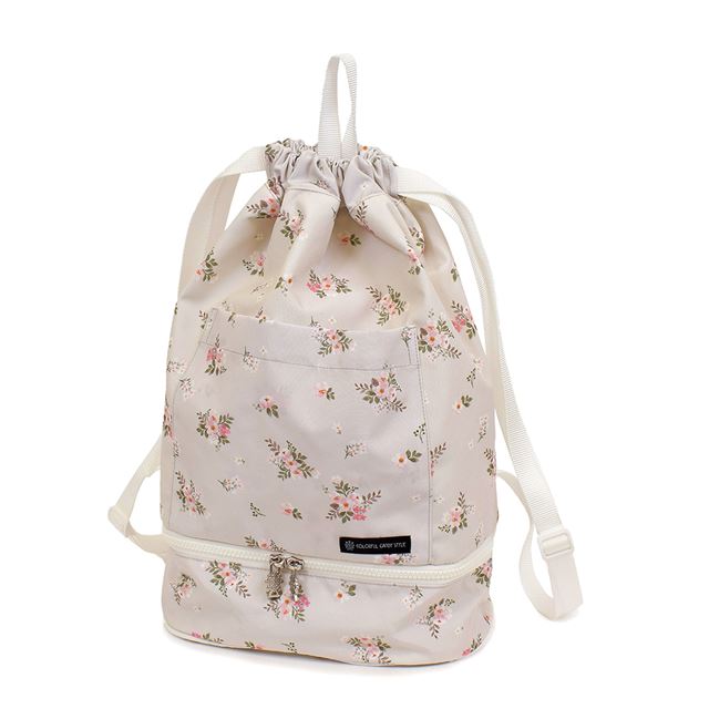 【女の子人気ランキングTOP10】ランドセルの上から背負えるナップサック(ポケット付き)  撥水ノーアイロン