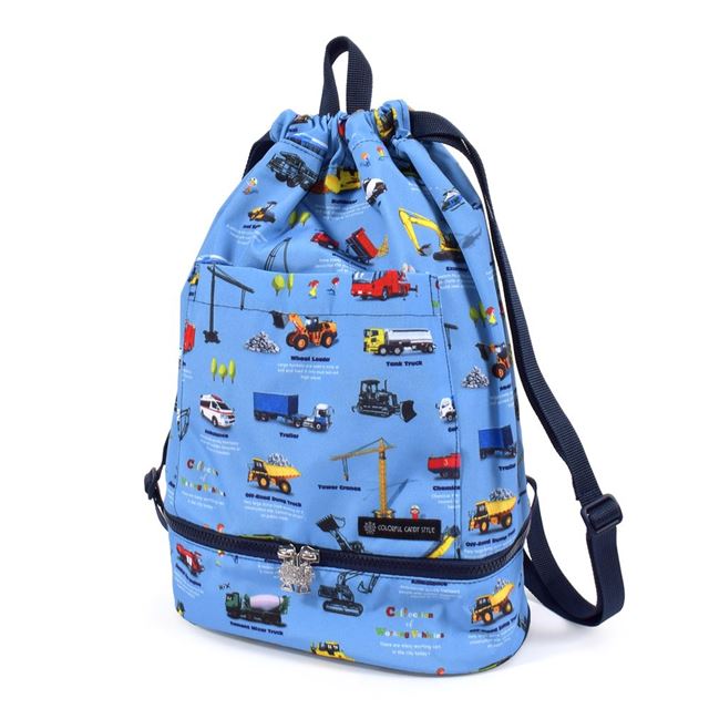 【男の子人気ランキングTOP13】ランドセルの上から背負えるナップサック(ポケット付き)  撥水ノーアイロン