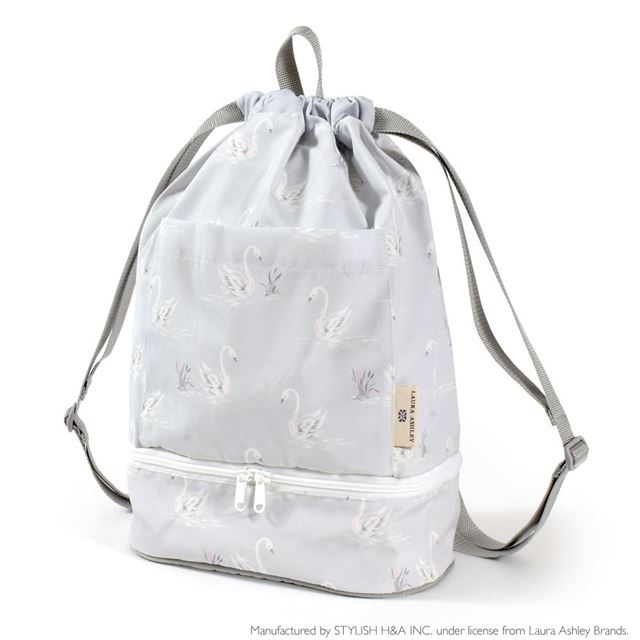 送料無料 【LAURA ASHLEY人気ランキングTOP3】プールバッグ (ナップサックタイプ) 撥水・軽量タイプ