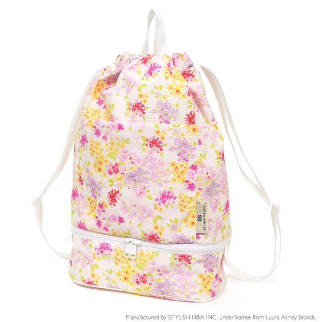 送料無料 【LAURA ASHLEY人気ランキングTOP3】プールバッグ (ナップサックタイプ) 撥水・軽量タイプ