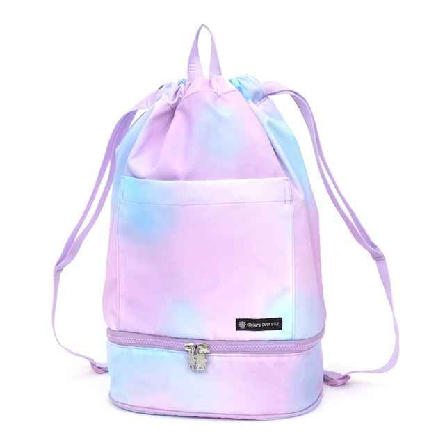 【女の子人気ランキングTOP10】ランドセルの上から背負えるナップサック(ポケット付き)  撥水ノーアイロン