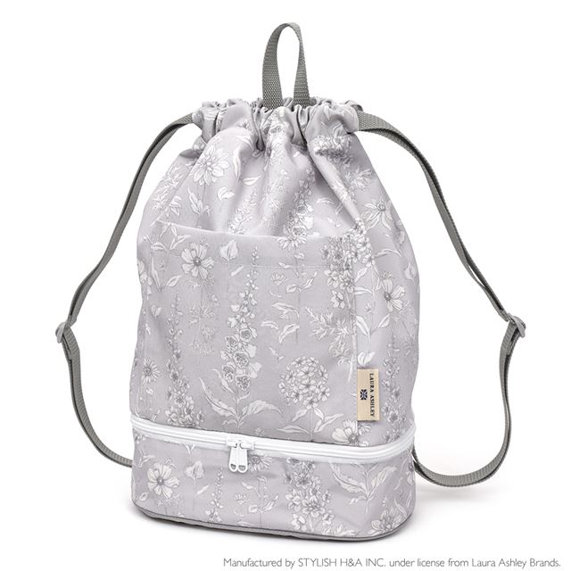 送料無料 【LAURA ASHLEY人気ランキングTOP3】プールバッグ (ナップサックタイプ) 撥水・軽量タイプ