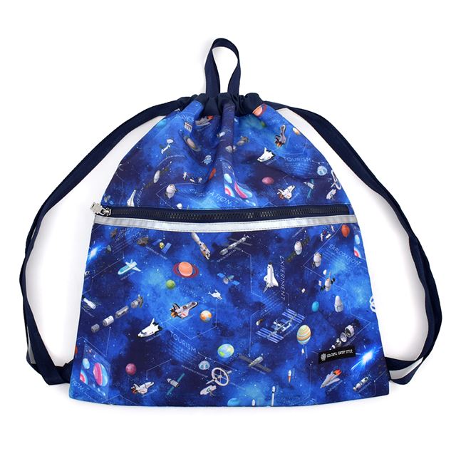 【男の子人気ランキングTOP13】ランドセルの上から背負えるナップサック(ポケット付き)  撥水ノーアイロン