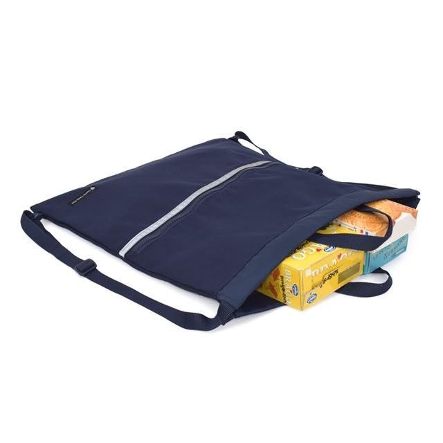 カラフルキャンディスタイルのナップサック。リュックにも手提げにも使える2WAY仕様。前面には便利なファスナー付きポケットを搭載。