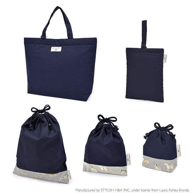 送料無料 【LAURA ASHLEY人気ランキングTOP7】入園入学シリーズ 安心マチ付き5点セット