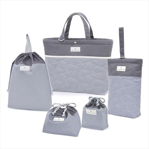 カラフルキャンディスタイルの入園入学5点セット。男の子・女の子兼用で、レッスンバッグ・シューズケース・巾着袋など、通園・通学に大活躍アイテム満載。