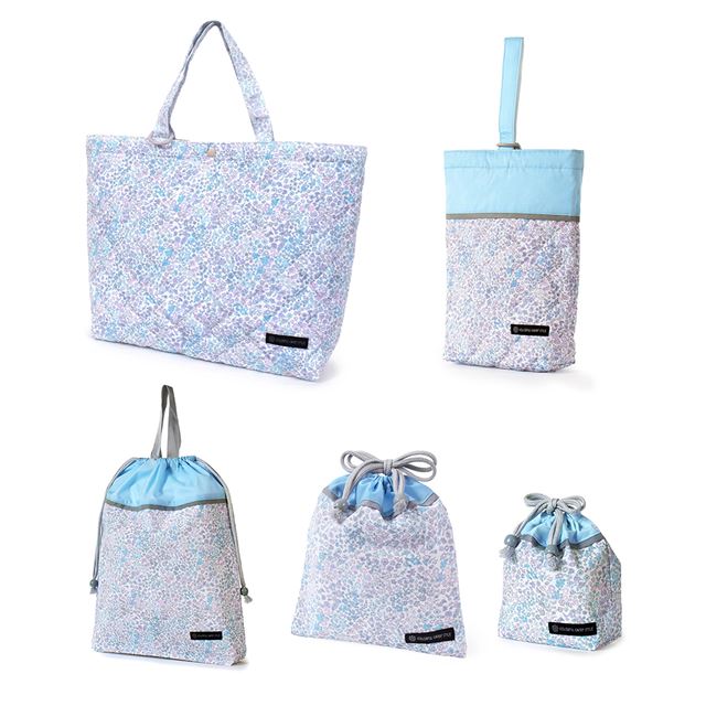 送料無料 入園入学シリーズ 安心マチ付き5点セット 撥水・軽量タイプ フローラルオアシス