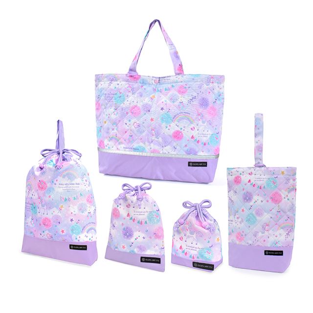 送料無料 【女の子人気ランキングTOP8】入園入学シリーズ 安心マチ付き5点セット  スタンダード／キルティング