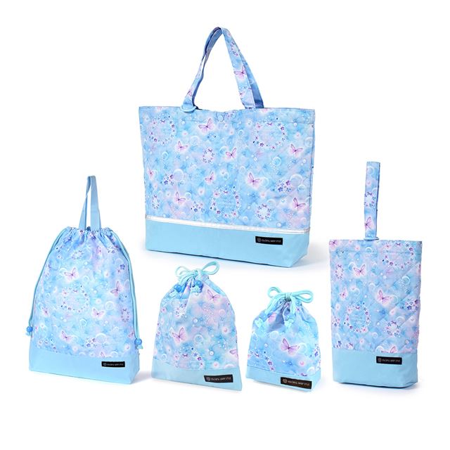 送料無料 【女の子人気ランキングTOP8】入園入学シリーズ 安心マチ付き5点セット  スタンダード／キルティング