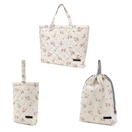 カラフルキャンディスタイルの入園入学3点セット。男の子・女の子兼用で、マチ付きキルティングレッスンバッグ・シューズケース・体操服袋など、通園・通学に大活躍アイテム満載。