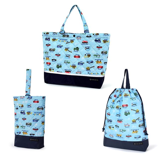 Kindergarten Entrance Series Bag/Drawstring 3-Piece Set | Boy's Popular Lineup 