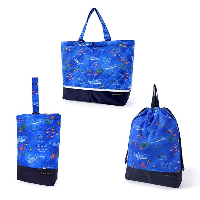 Kindergarten Entrance Series Bag/Drawstring 3-Piece Set | Boy's Popular Lineup 
