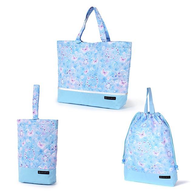 【女の子人気ランキングTOP12】入園入学シリーズ マチ付きバッグ・巾着3点セット