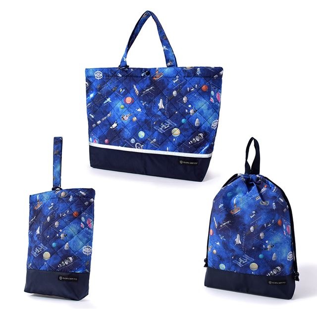 Kindergarten Entrance Series Bag/Drawstring 3-Piece Set | Boy's Popular Lineup 