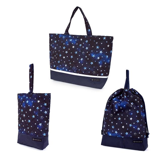 Kindergarten Entrance Series Bag/Drawstring 3-Piece Set | Boy's Popular Lineup 