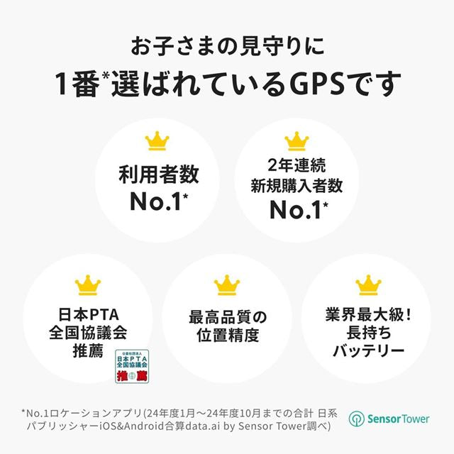 子どもがお手元のスマートフォンに通知を送れるGPS