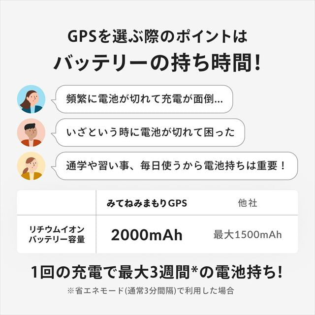 子どもがお手元のスマートフォンに通知を送れるGPS