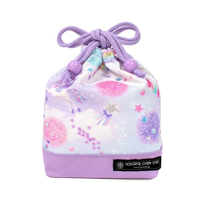 カラフルキャンディスタイルの入園入学3点セット。男の子・女の子兼用で、体操服袋・お弁当袋・コップ袋など、通園・通学に大活躍アイテム満載。