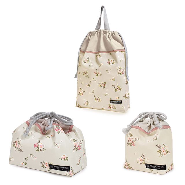 送料無料 【女の子人気ランキングTOP13】入園入学シリーズ 巾着3点セット（体操服袋・お弁当袋・コップ袋）