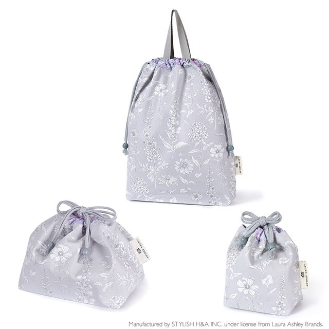 送料無料 【LAURA ASHLEY人気ランキングTOP7】入園入学シリーズ 巾着3点セット