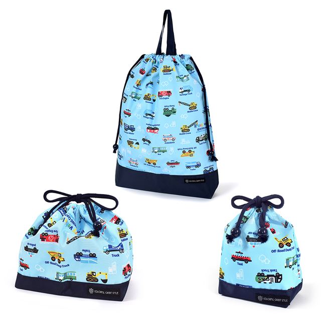 送料無料 【男の子人気ランキングTOP19】入園入学シリーズ 巾着3点セット（体操服袋・お弁当袋・コップ袋）