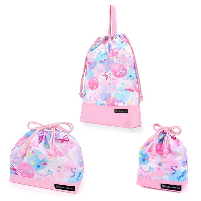 送料無料 【女の子人気ランキングTOP13】入園入学シリーズ 巾着3点セット（体操服袋・お弁当袋・コップ袋）