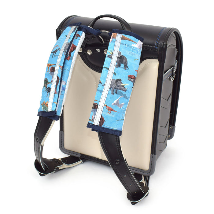 カラフルキャンディスタイルのランドセルカバー・パッド3点セット。男の子・女の子兼用で、通園・通学に大活躍アイテム満載。