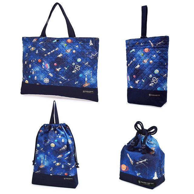 送料無料 入園入学4点セット キルティング（レッスンバッグ・シューズケース・体操服袋・コップ袋） 【男の子人気ランキングTOP17】