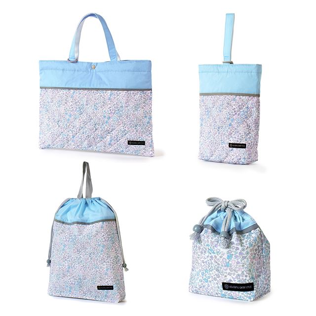 送料無料 入園入学4点セット キルティング（レッスンバッグ・シューズケース・体操服袋・コップ袋） 【女の子人気ランキングTOP15】