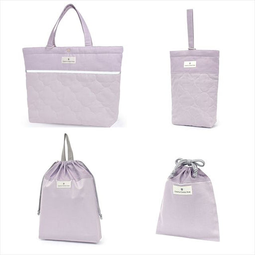 カラフルキャンディスタイルの入園入学4点セット。男の子・女の子兼用で、レッスンバッグ・シューズケース・巾着袋など、通園・通学に大活躍アイテム満載。