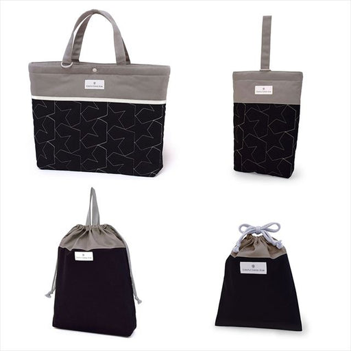 カラフルキャンディスタイルの入園入学4点セット。男の子・女の子兼用で、レッスンバッグ・シューズケース・巾着袋など、通園・通学に大活躍アイテム満載。