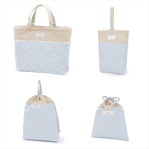 カラフルキャンディスタイルの入園入学4点セット。男の子・女の子兼用で、レッスンバッグ・シューズケース・巾着袋など、通園・通学に大活躍アイテム満載。