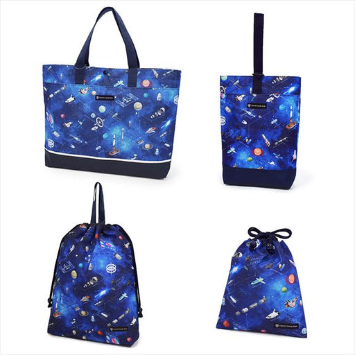 カラフルキャンディスタイルの入園入学4点セット。男の子・女の子兼用で、レッスンバッグ・シューズケース・巾着袋など、通園・通学に大活躍アイテム満載。