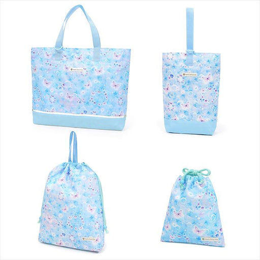 カラフルキャンディスタイルの入園入学4点セット。男の子・女の子兼用で、レッスンバッグ・シューズケース・巾着袋など、通園・通学に大活躍アイテム満載。