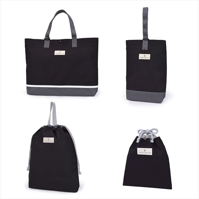 カラフルキャンディスタイルの入園入学4点セット。男の子・女の子兼用で、レッスンバッグ・シューズケース・巾着袋など、通園・通学に大活躍アイテム満載。