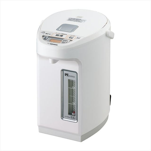 電気で沸かして 「まほうびん保温」 置き場所を選ばない「蒸気レス構造」たっぷり、早く沸く 1300W「ハイスピード沸とう」