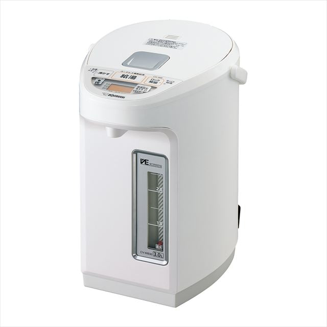 電気で沸かして 「まほうびん保温」 置き場所を選ばない「蒸気レス構造」たっぷり、早く沸く 1300W「ハイスピード沸とう」