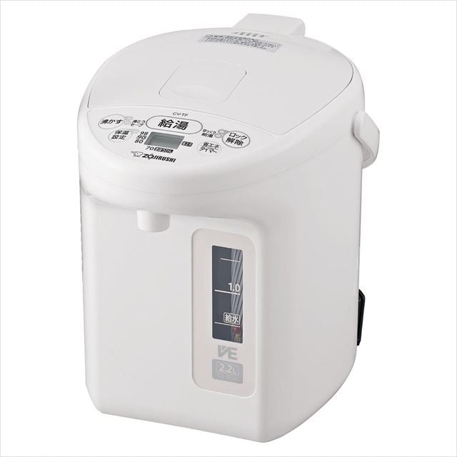 電気で沸かして 「まほうびん保温」「905Wスピード沸とう」大きな文字と分かりやすい操作パネル