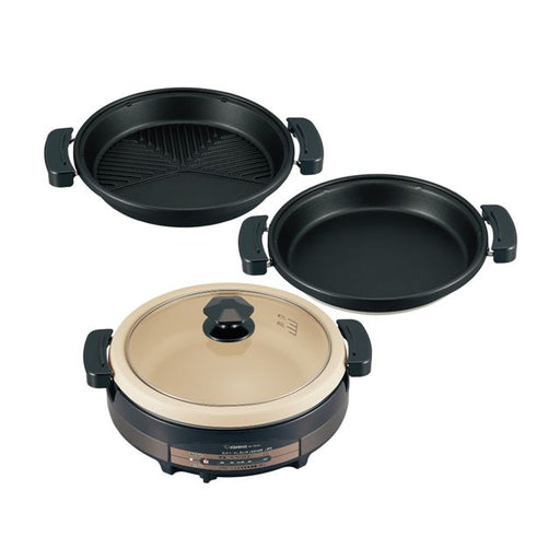 「3枚タイプ 土鍋風大型なべ」「平面スペースつき溝つき遠赤焼肉プレート」「遠赤平面プレート」