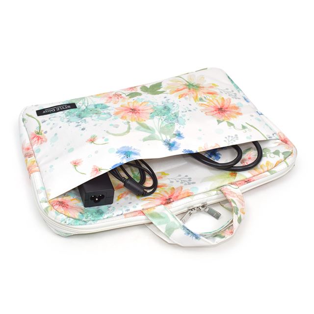 パソコンケース 13.3インチ 持ち手付き パステルフローラル