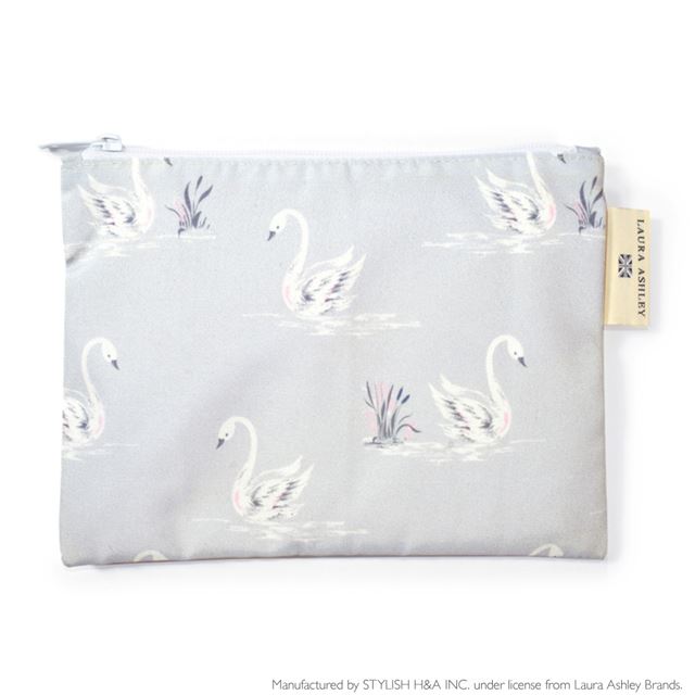 ゆうパケット対応 【LAURA ASHLEY人気ランキングTOP4】フラットポーチ