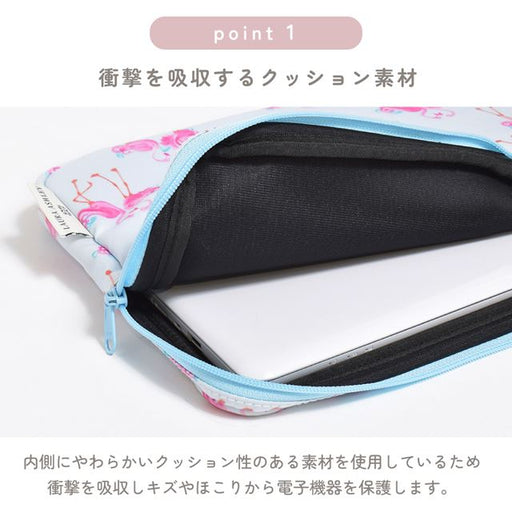 13.3インチのノートパソコンが収納可能。表面は撥水機能素材なので、突然の雨などに濡れてもすぐ乾き、軽量で耐久性もバツグンです。