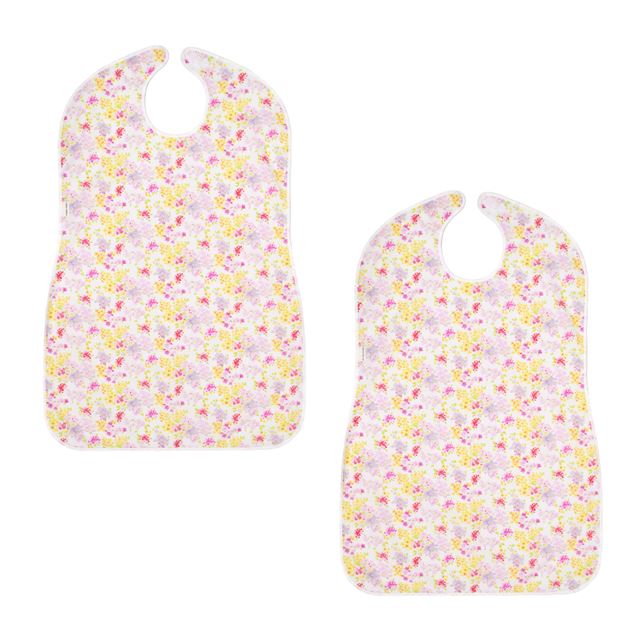 使いやすさとデザインにこだわった、着る人も介護する人も安心できる介護用エプロンです。撥水素材を使用し、こぼれた飲み物や食べ物をさっと拭くだけで簡単にお手入れが可能。繰り返し洗濯しても型崩れしにくく、速乾性があるのでいつでも清潔に保てます。2枚セットなので洗い替えにも便利です。