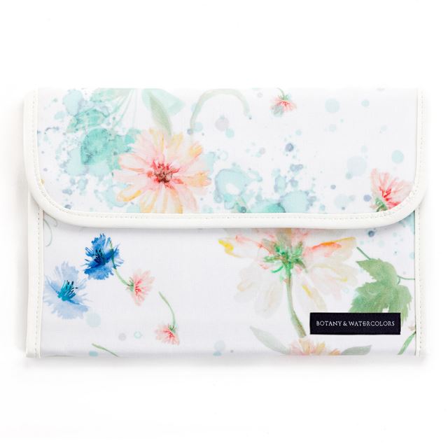 ゆうパケット対応 アウトレット マルチケース 母子手帳ケース ジャバラタイプ パステルフローラル
