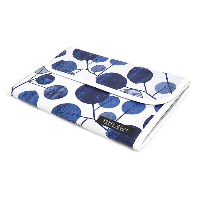 ゆうパケット対応 アウトレット マルチケース 母子手帳ケース ジャバラタイプ ネイビーリーフ