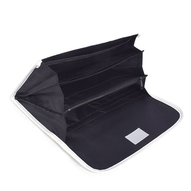 ゆうパケット対応 アウトレット マルチケース 母子手帳ケース ジャバラタイプ インディゴチェック