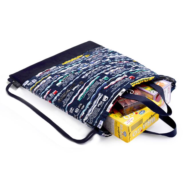 アウトレット ナップサック キルティング 出発進行スーパーエクスプレス ※JR東日本商品化許諾済/JR東海承認済/JR西日本商品化許諾済