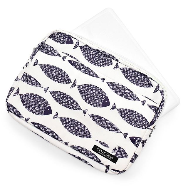 アウトレット パソコンケース Sサイズ (11.6インチ) ブルーフィッシュ