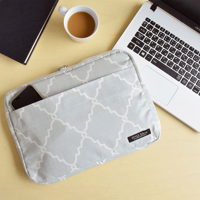 アウトレット パソコンケース Mサイズ (13.3インチ) ミストグレーストライプ